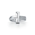 18K Tiffany Narrow Pave Ring