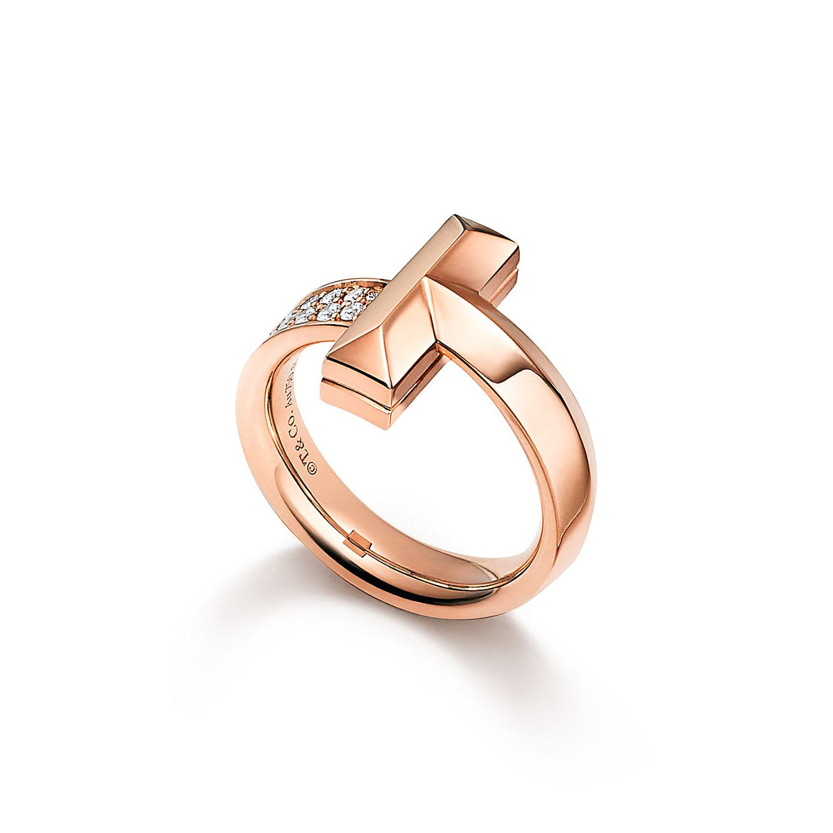 18K Tiffany T1 Diamonds Ring