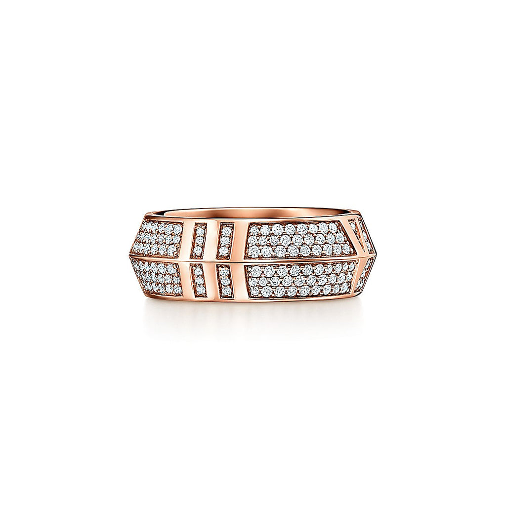 18K Tiffany Atlas x Closed Wide Ring
