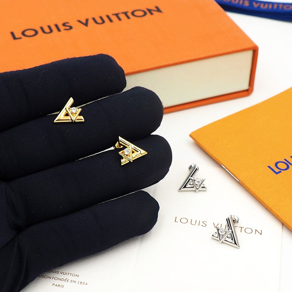 18K Louis Vuitton Volt One Earrings