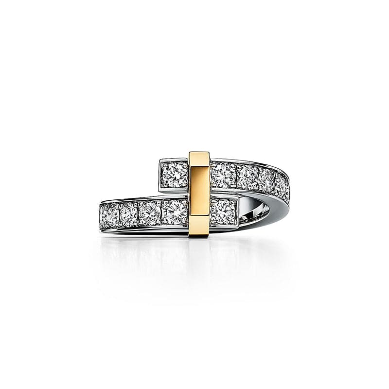 18K Tiffany Edge Bypass Ring