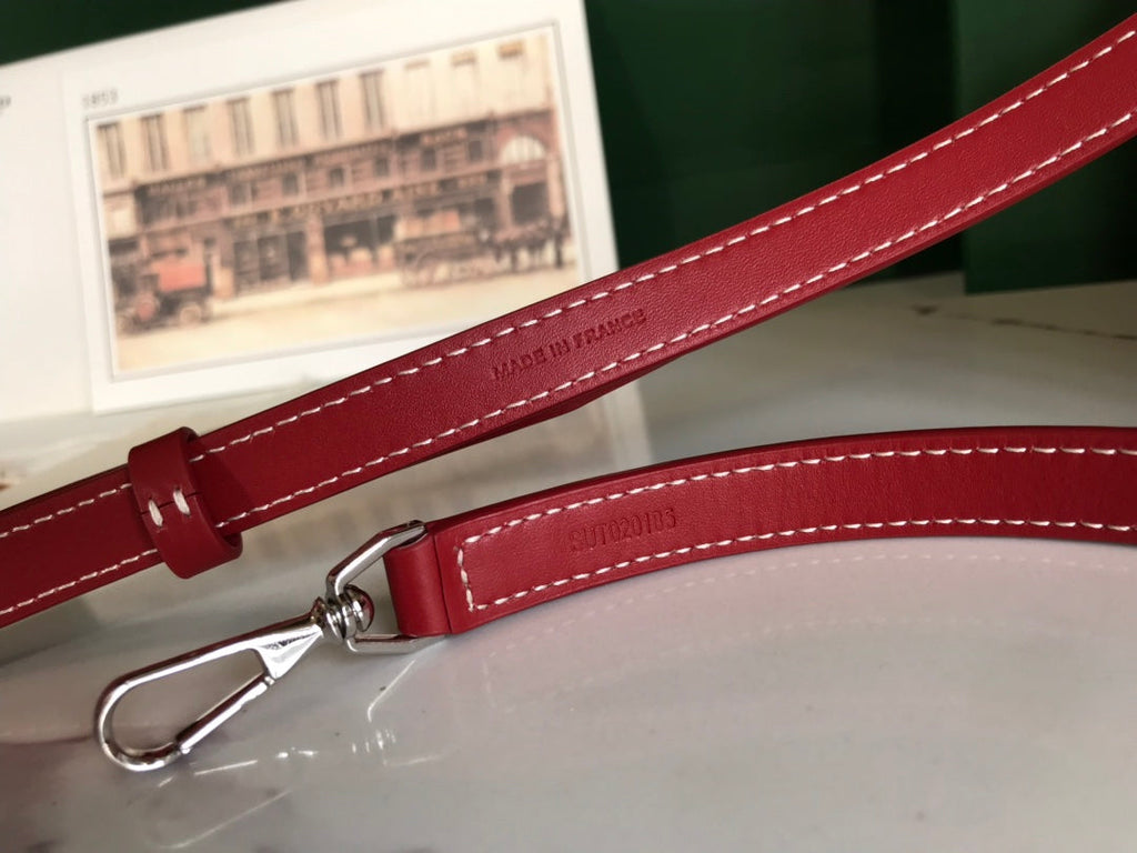 MUSE VANITY CASE 20 IN CLASSIC RED GOYARDINE CANVAS