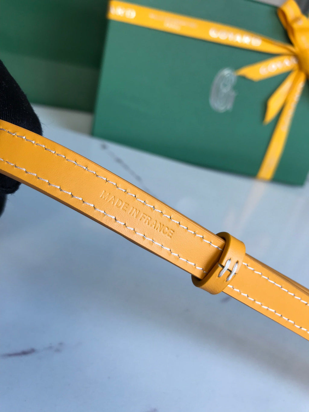 MONTMARTRE GM CASE 18 IN YELLOW GOYARDINE CANVAS