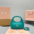 MINI HOBO 20 BAG IN TF BLUE SHEEPSKIN