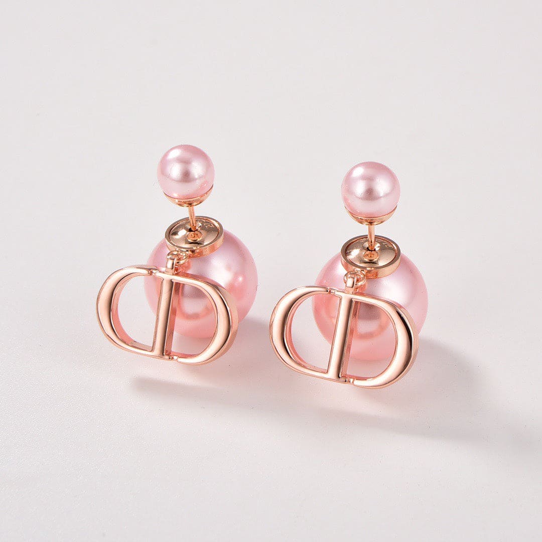 18K Tribales Pink Pearl Earrings