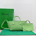 BOTTEGA VENETA Mini Cabat 20cm Green Lambskin Ghw