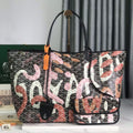 SAINT LOUIS GM BAG 40 IN PINK LETTRES CAMOUFLAGE GOYARDINE CANVAS