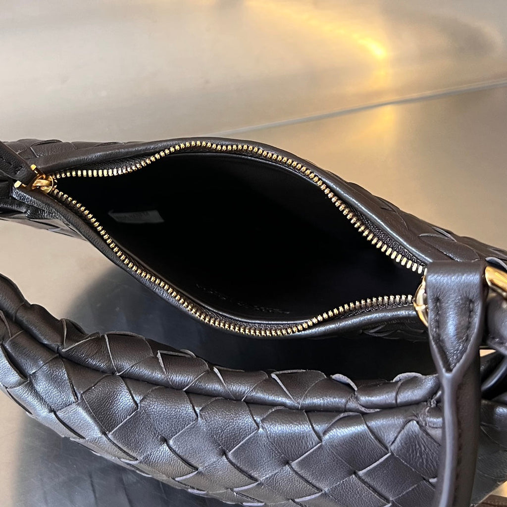 MEDIUM GEMELLI 36 CHOCOLATE LAMBSKIN