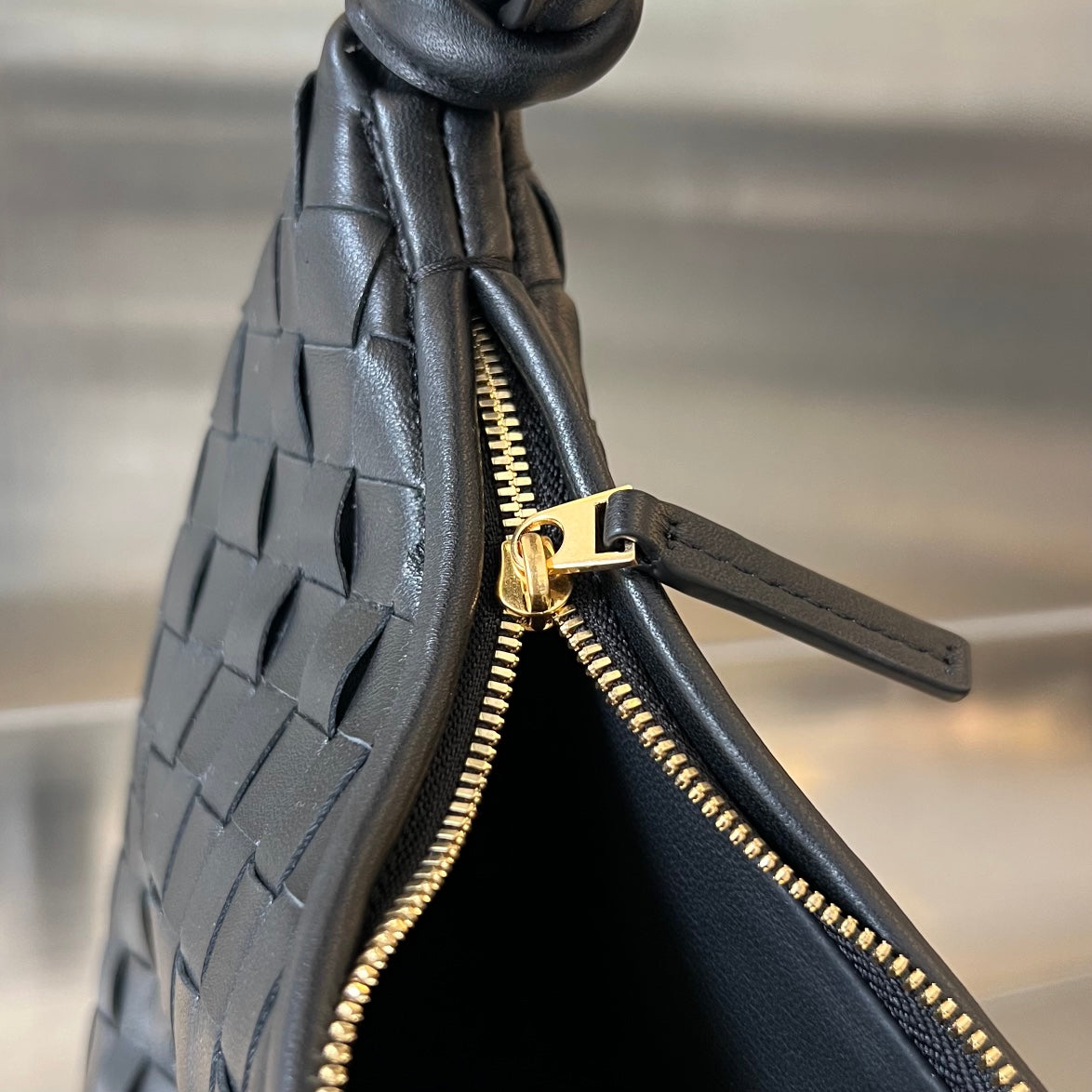 MEDIUM GEMELLI 36 BLACK LAMBSKIN