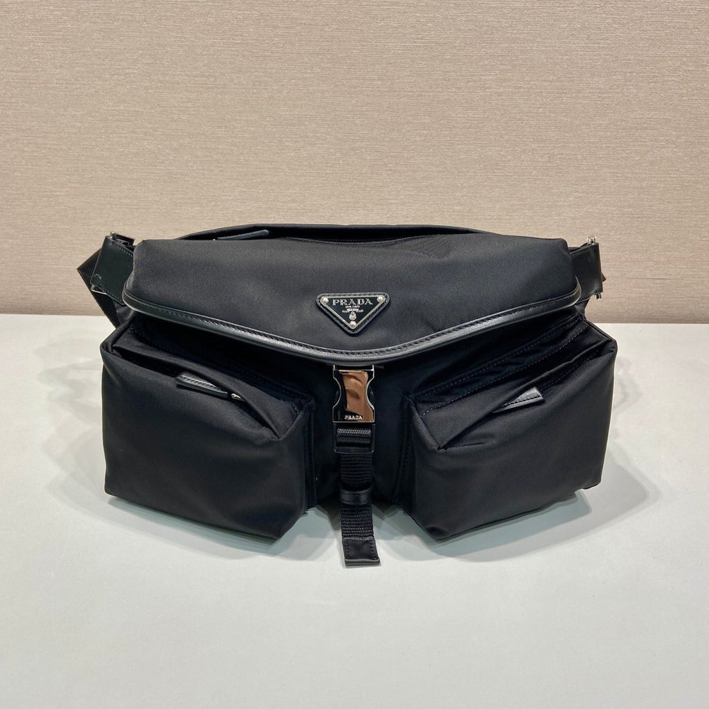 PRADA BELT BAG 27 IN BLACK RE-NYLON
