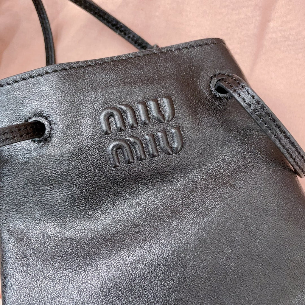 MINI BAG 17 IN BLACK SHINY CALFSKIN