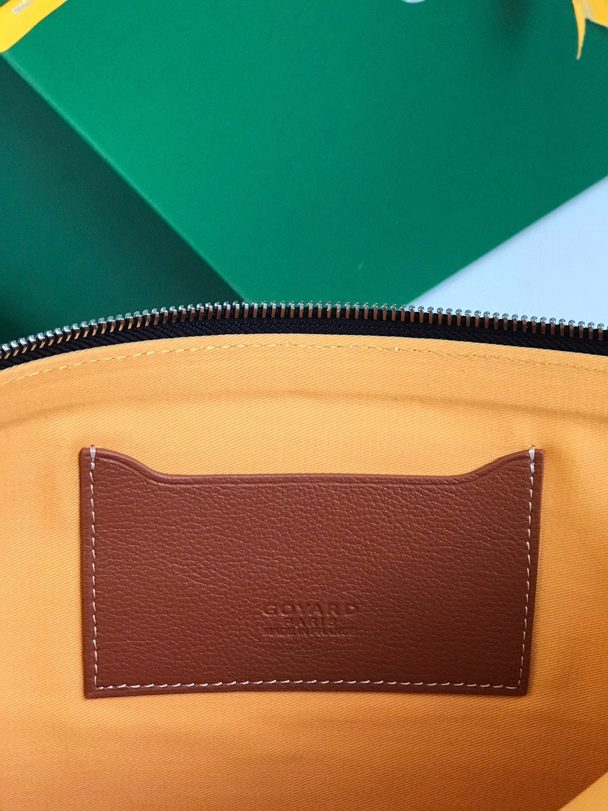 SENAT POCHETTE IN NAVY BLUE GOYARDINE CANVAS