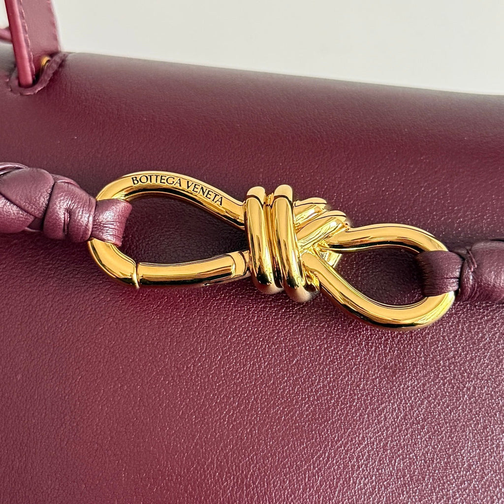 MEDIUM CIAO CIAO 34 IN BURGUNDY CALFSKIN