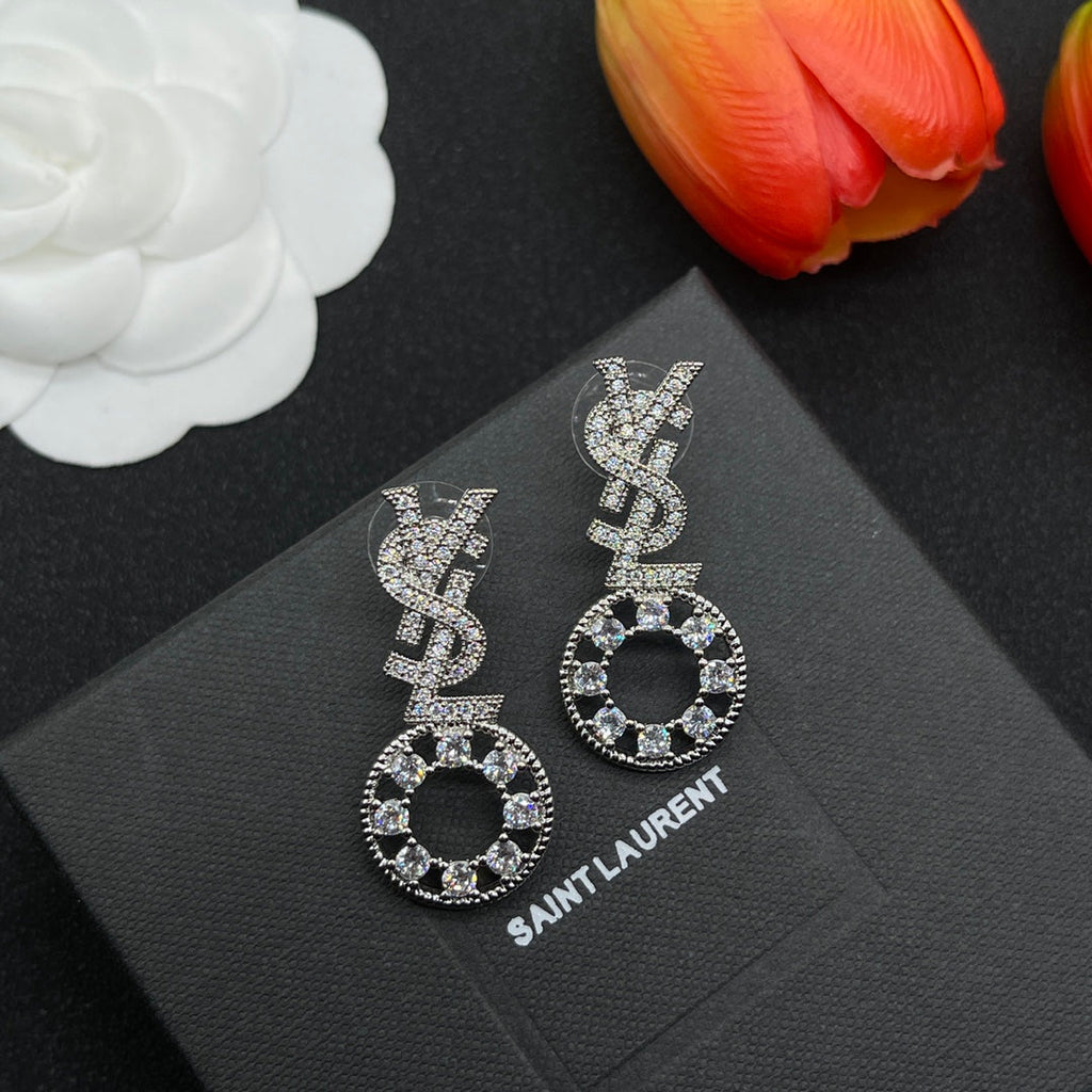 18K YSL Diamonds Earrings