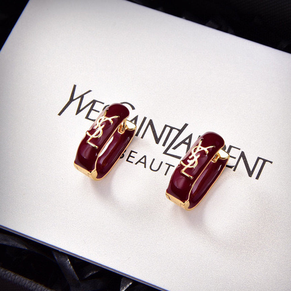 18K Red Earrings