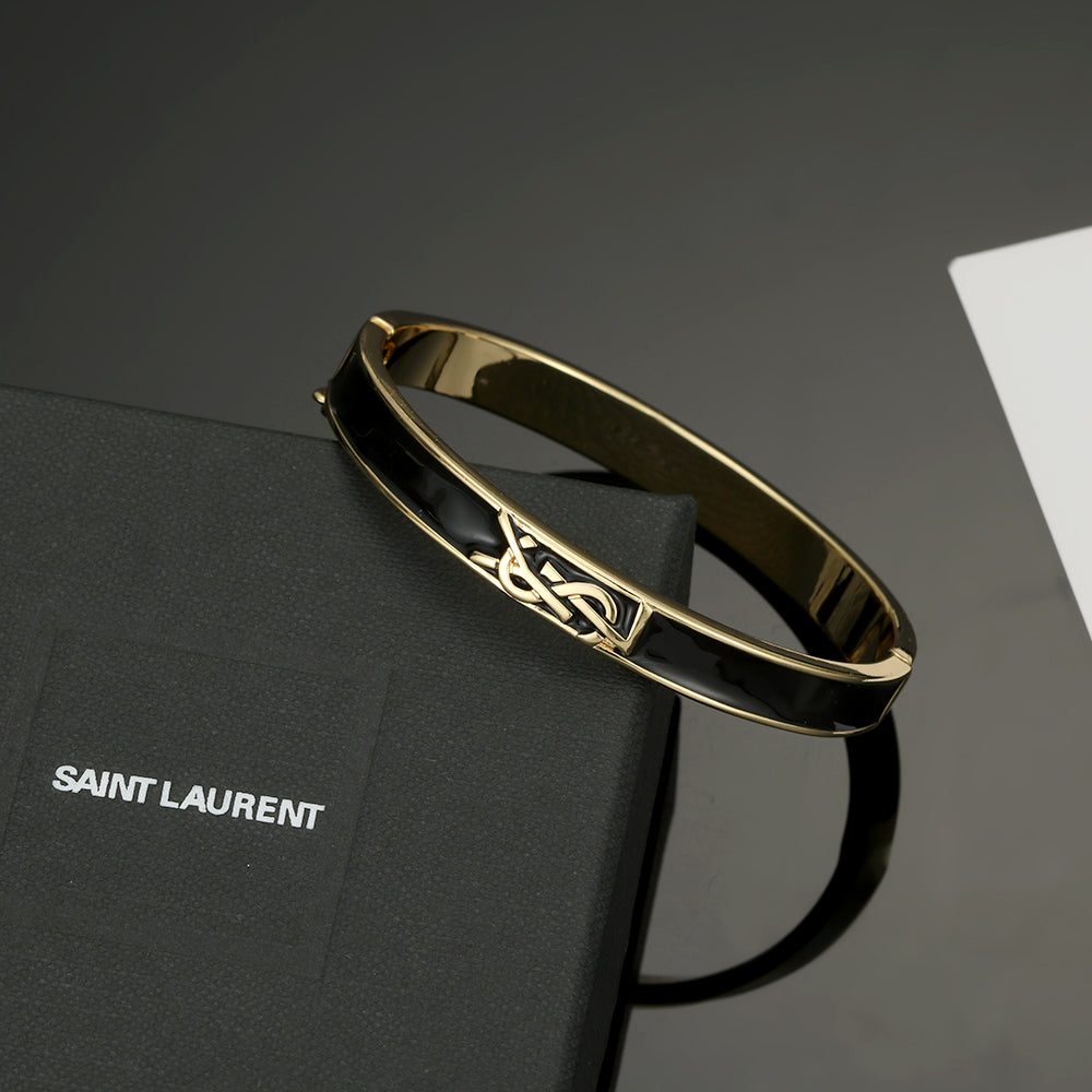 18K YSL Black Bracelet
