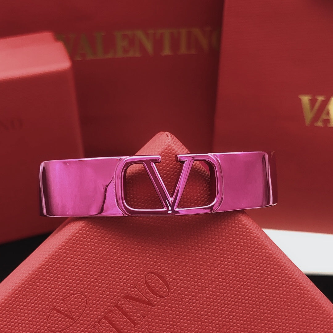 18K Valentino Pink Cuff Bracelet