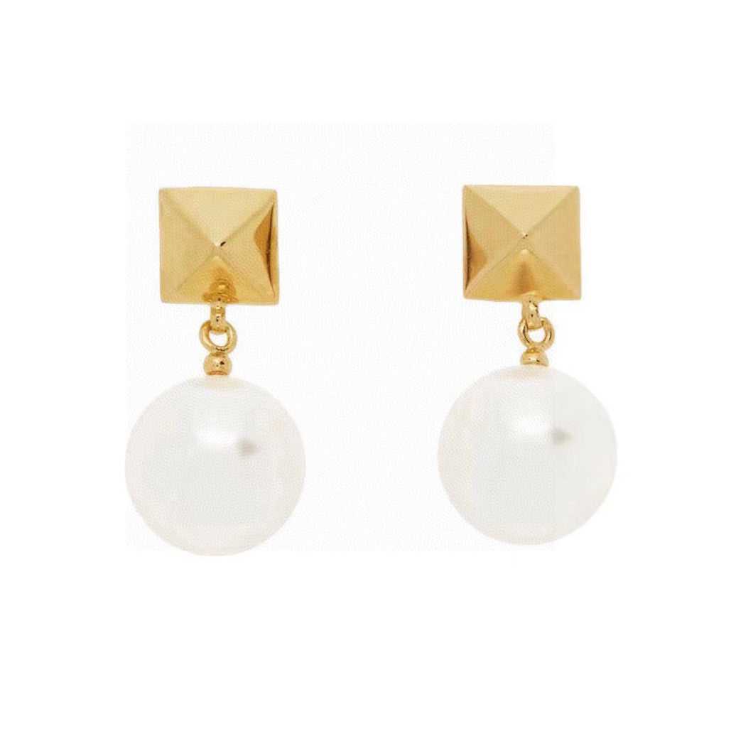 18K Valentino Pearl Earrings