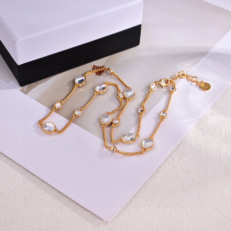 18K Miu Metal Crystals Bracelet