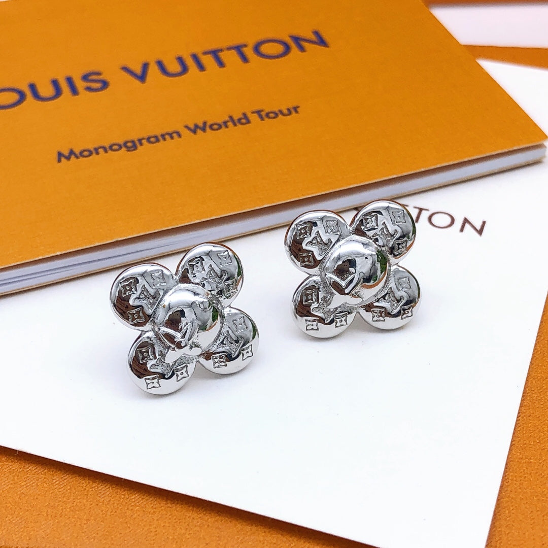 18K Louis Vuitton Vivienne Earrings