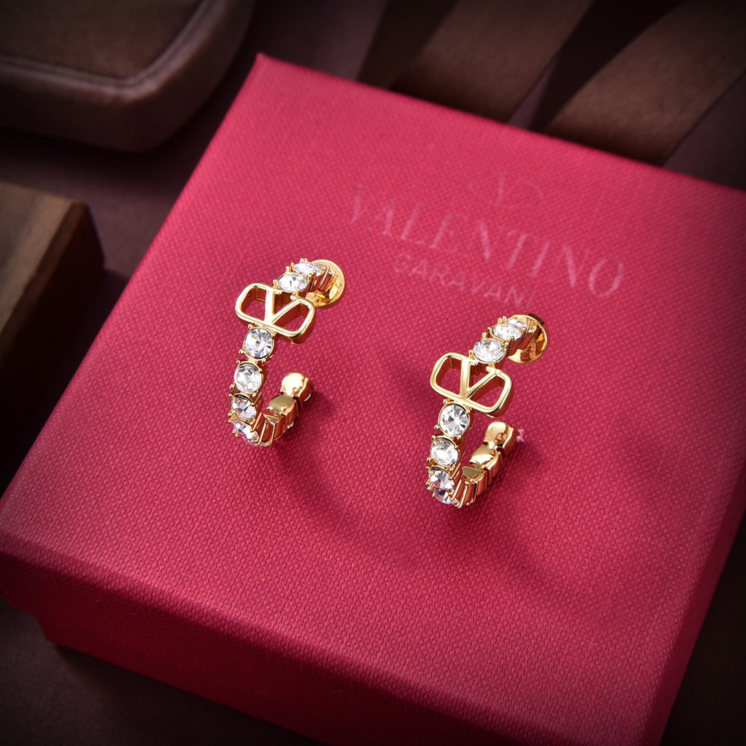 18K Valentino Valentino Signature Earrings
