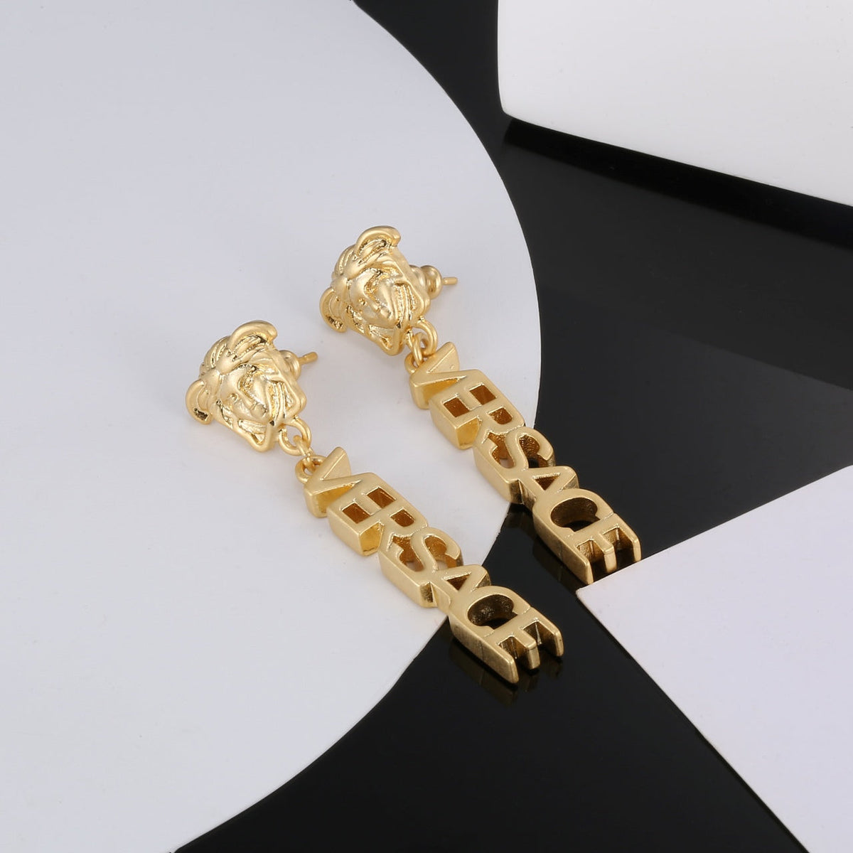 18K Medusa Earrings