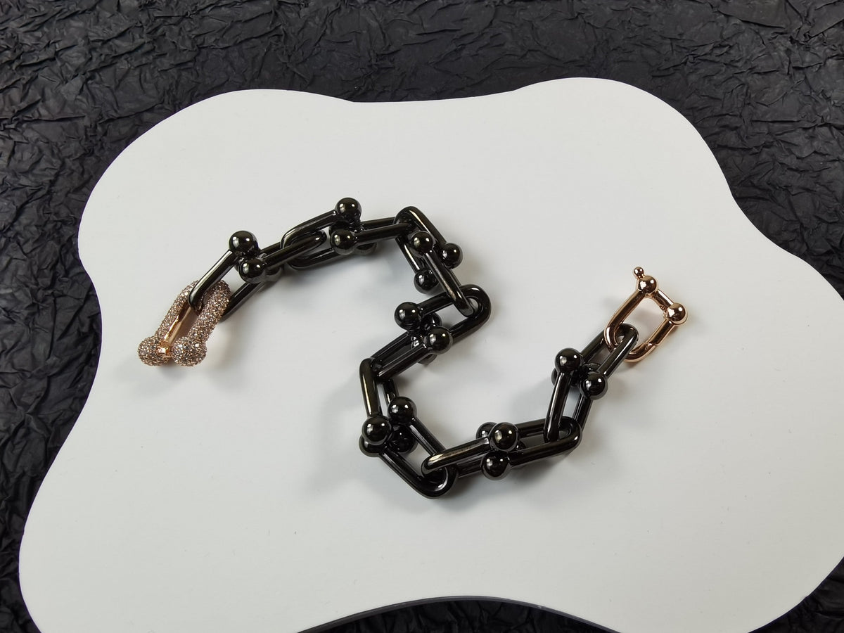 18K Tiffany HardWear Titanium Bracelet