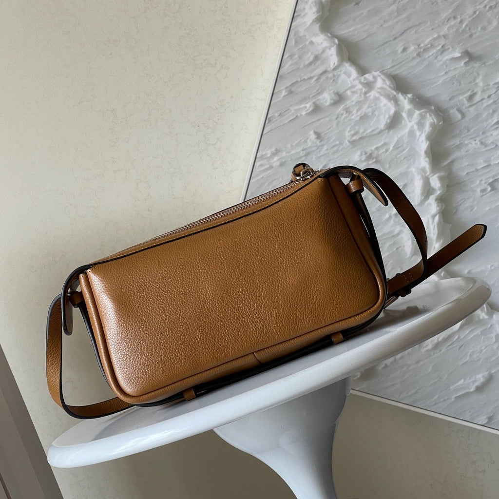 SIMPLY MINI 22 IN BRONZE BROWN GRAINED CALFSKIN