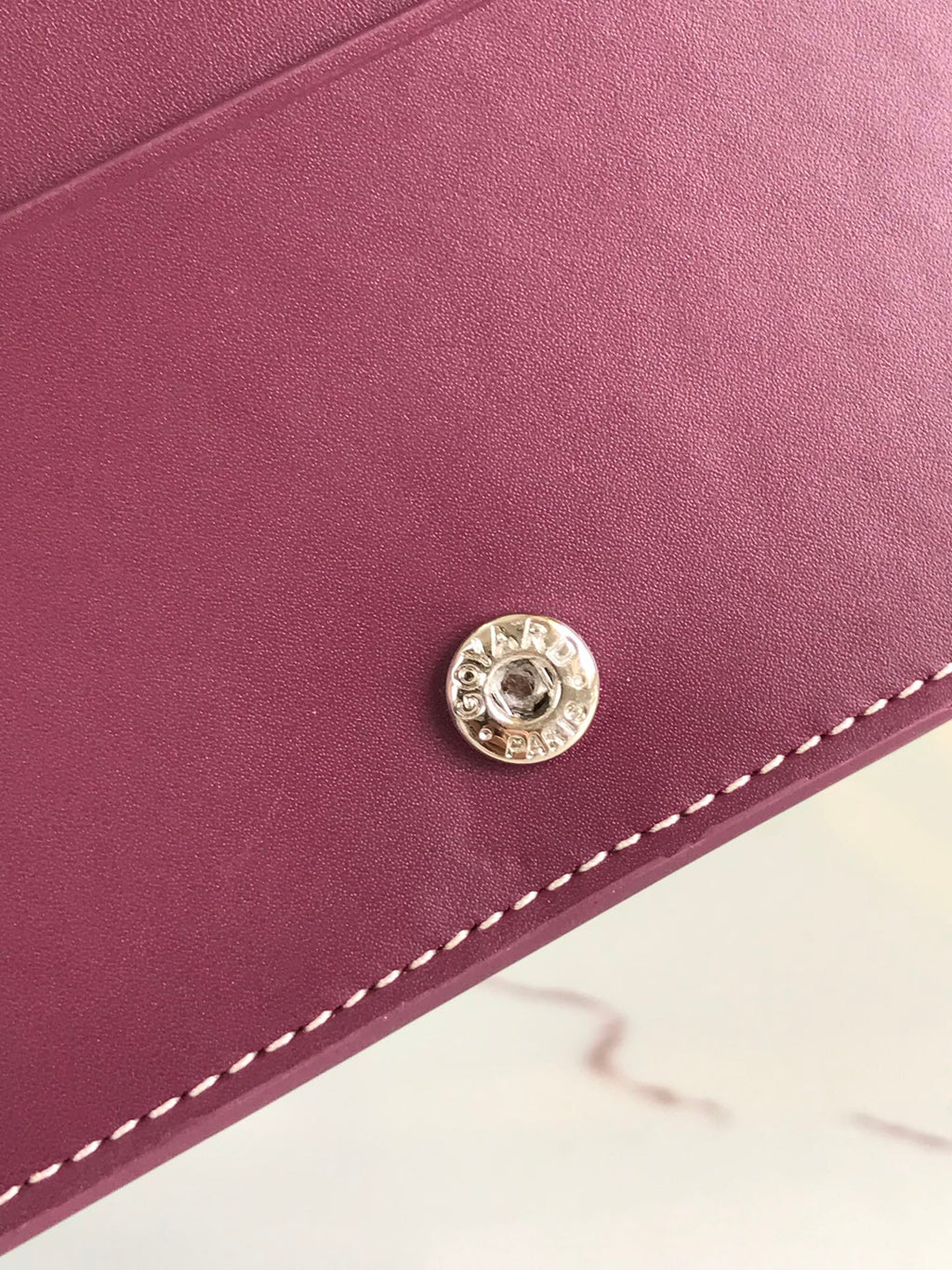 RICHELIEU WALLET 19 IN WINE RED GOYARDINE CANVAS