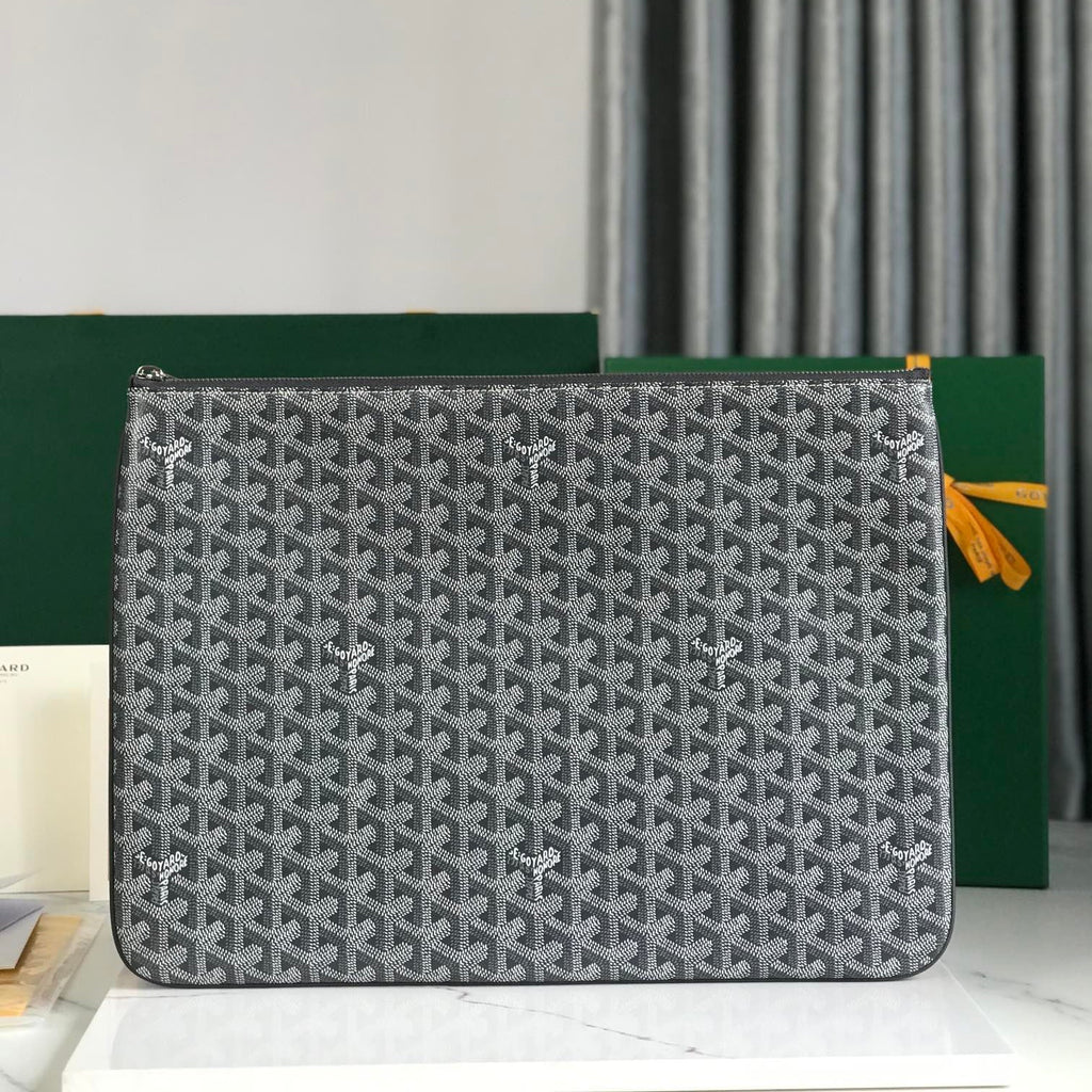 SÉNAT MGM POUCH 40 IN GREY GOYARDINE CANVAS