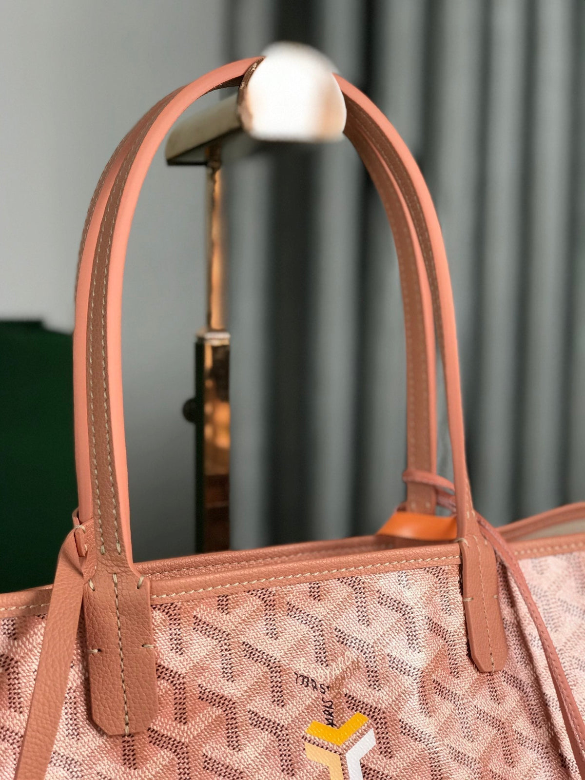 SAINT LOUIS PM 34 IN MANHATTAN PINK GOYARDINE CANVAS AND CALFSKIN