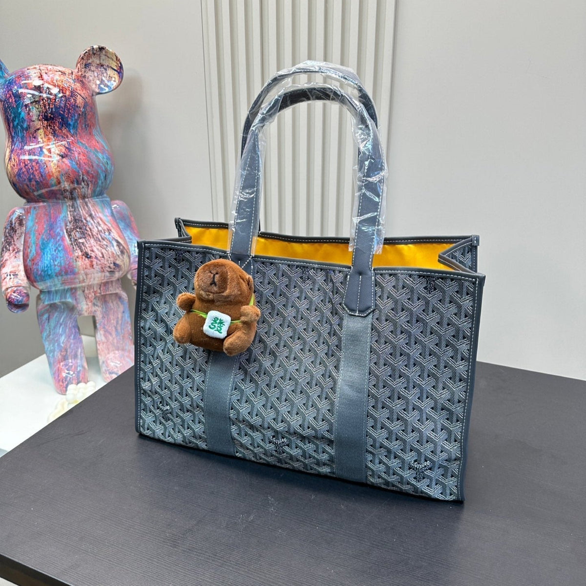 VILLETTE TOTE BAG 46 IN GREY GOYARDINE CANVAS