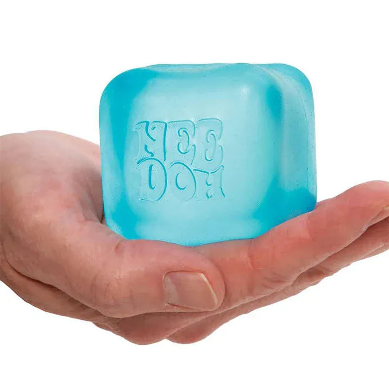 Needoh Nice Cube Sensory Stress Reliever Fidget Tool for Anxiety & Focus Desk Sensory Cube for Adults & Kids